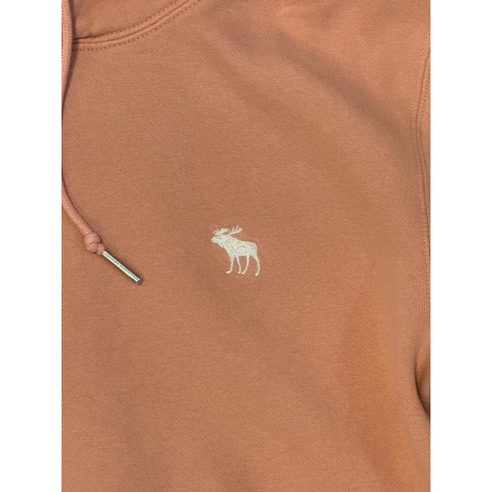 Abercrombie & Fitch Women’s Soft A&F Fleece Hoodie Embroidered Dusk Rose Sz XS - Picture 9 of 9